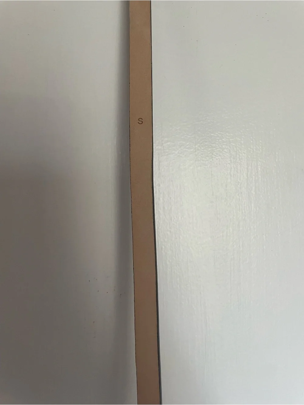 J. Crew Narrow Black and Tan Leather Belt Sz Small - Picture 2 of 5